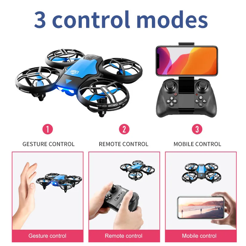 طائرة بدون طيار صغيرة جديدة V8 - مراجعة Drone Camera Hd وسعره