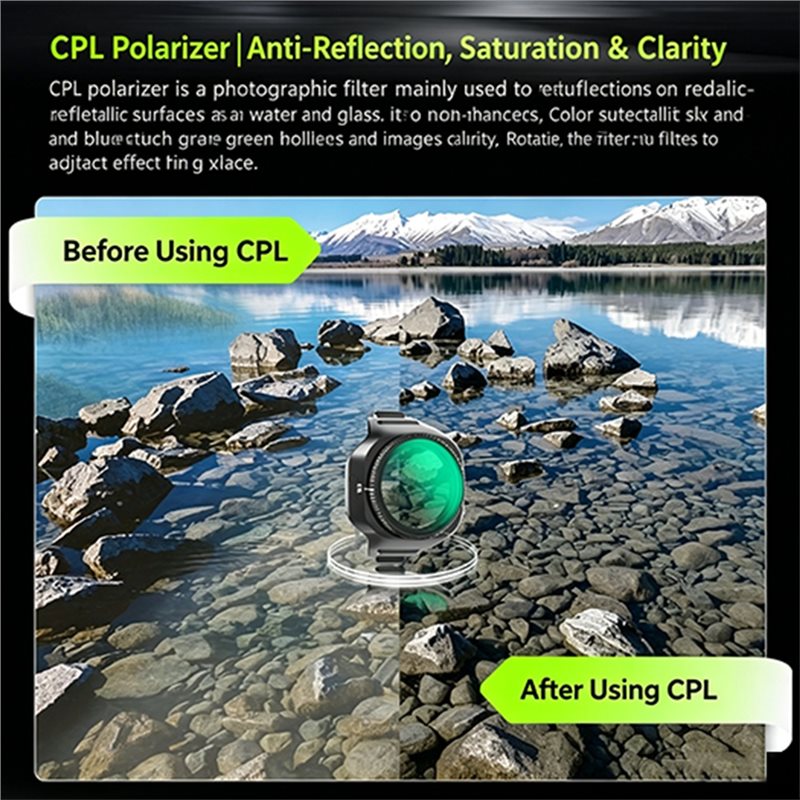 فلتر FFYY-CPL لـ DJI Mini 5 Pr - مراجعة Drone Camera Filter وسعره