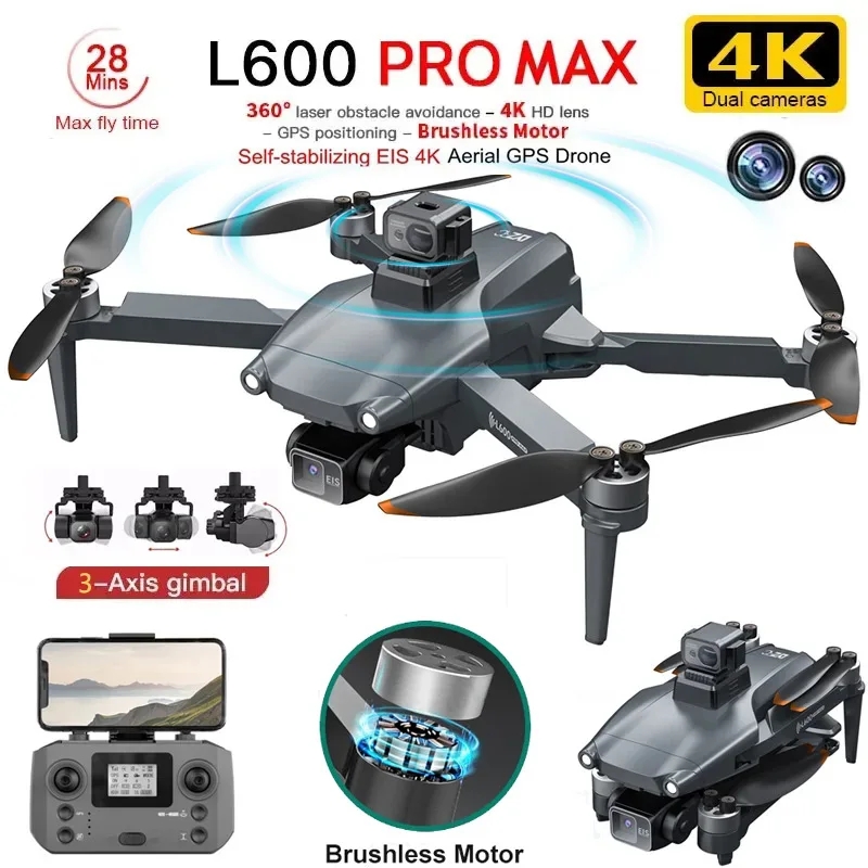 L600 PRO MAX GPS الطائرة بدون  - مراجعة Drone Camera Night Vision وسعره